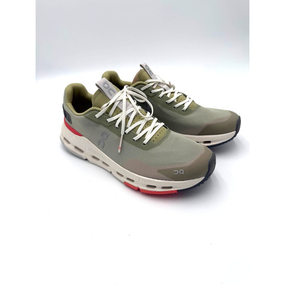 On Women's Cloudnova Form 2 Running Shoes - Chalk/Salmon - Women's 9